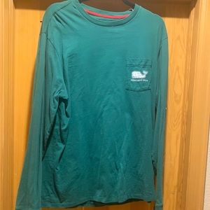 Vineyard Vine long sleeve Emerald T-shirt Large